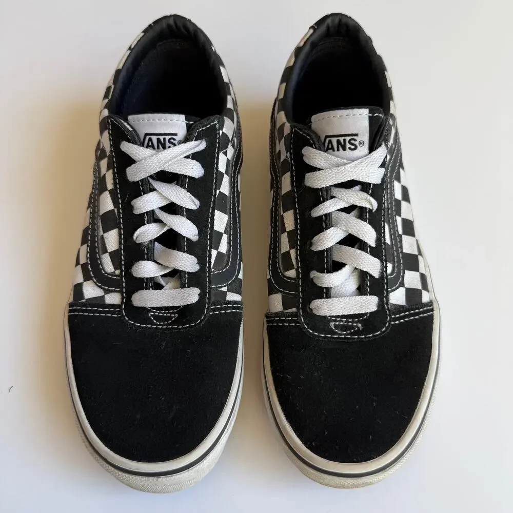 Vans Youth Old Skool Checkerboard Shoes 4 - Picture 5 of 11